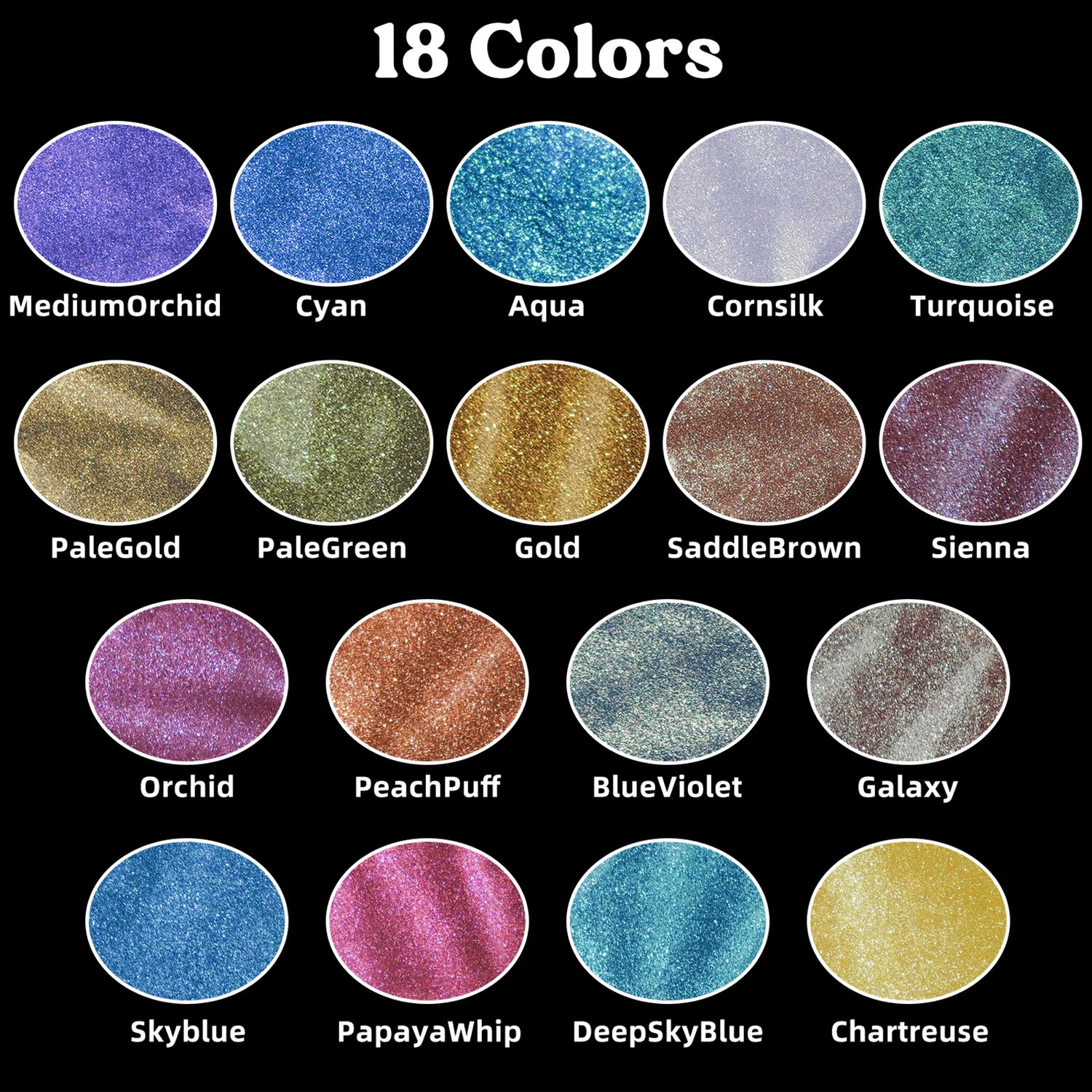 Chameleon Mica Powder Set - Extended Ver