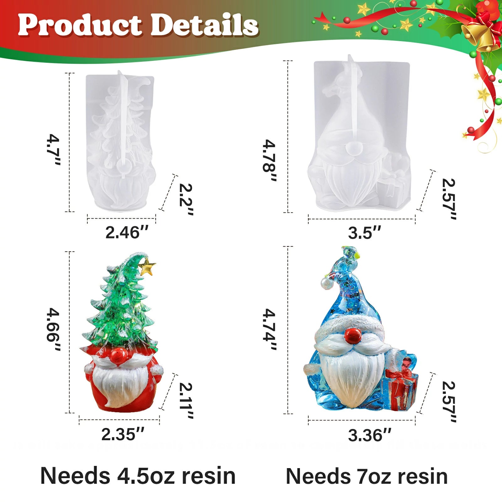 Christmas Gnomes Resin Molds