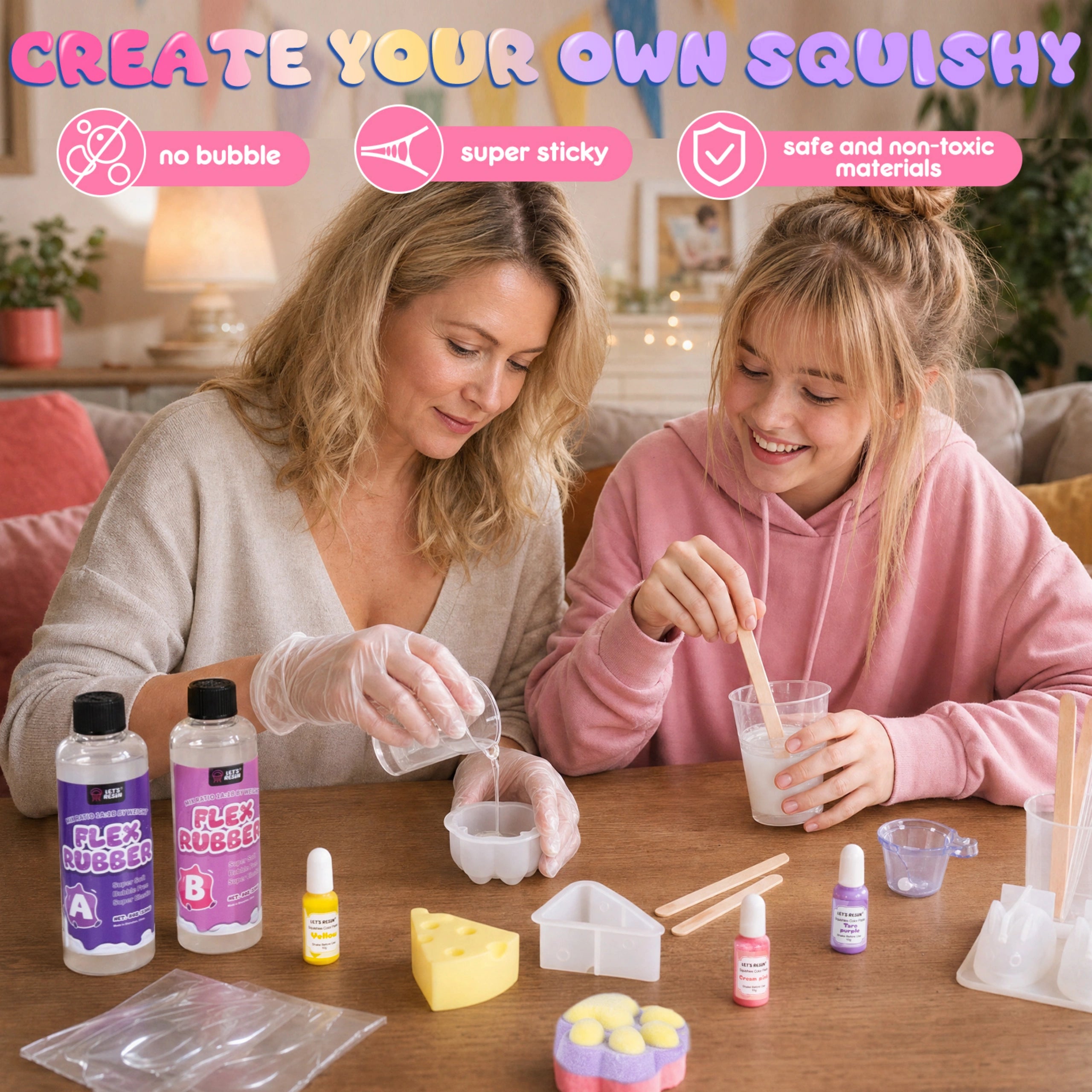 Cute Trio Taba Squishy Making All-in-one Kit