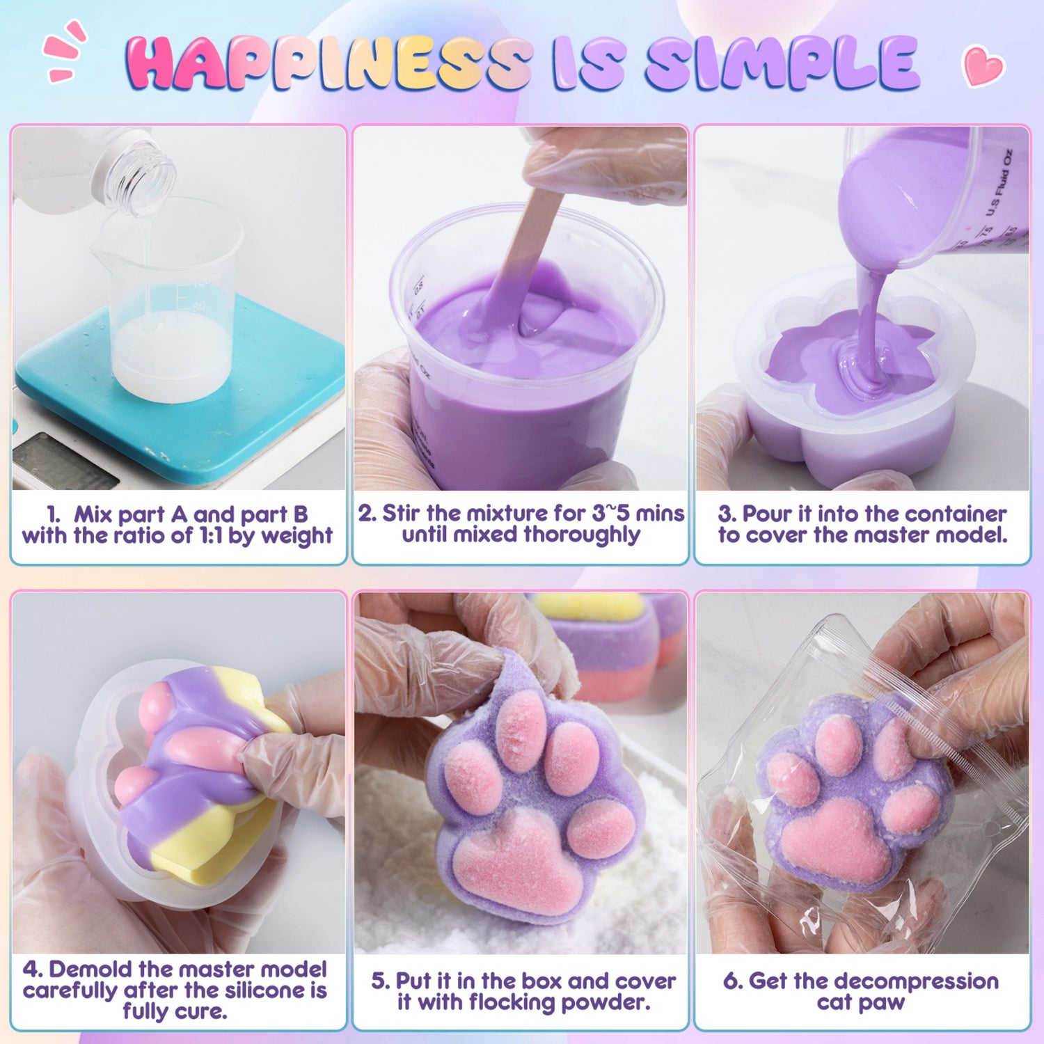 Cute Trio Taba Squishy Making All-in-one Kit