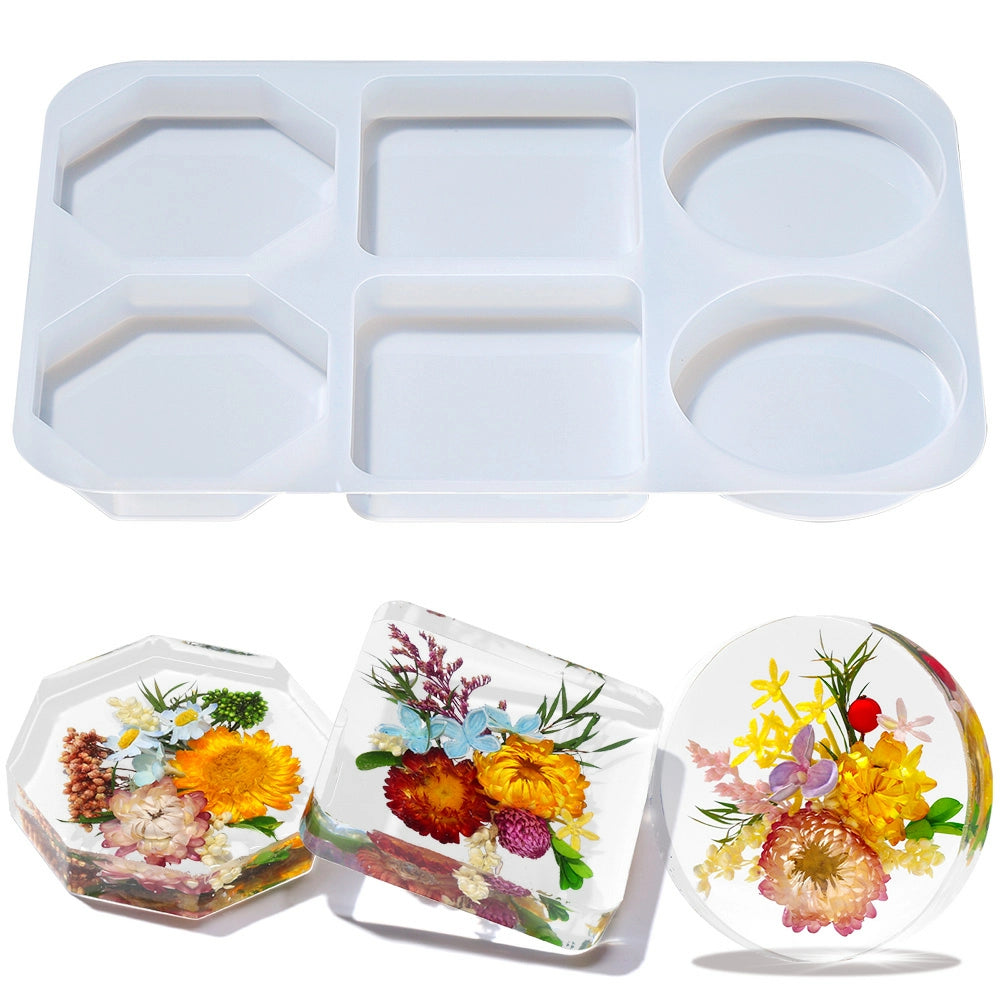 3-in-1 Extra Deep Resin Coaster Molds