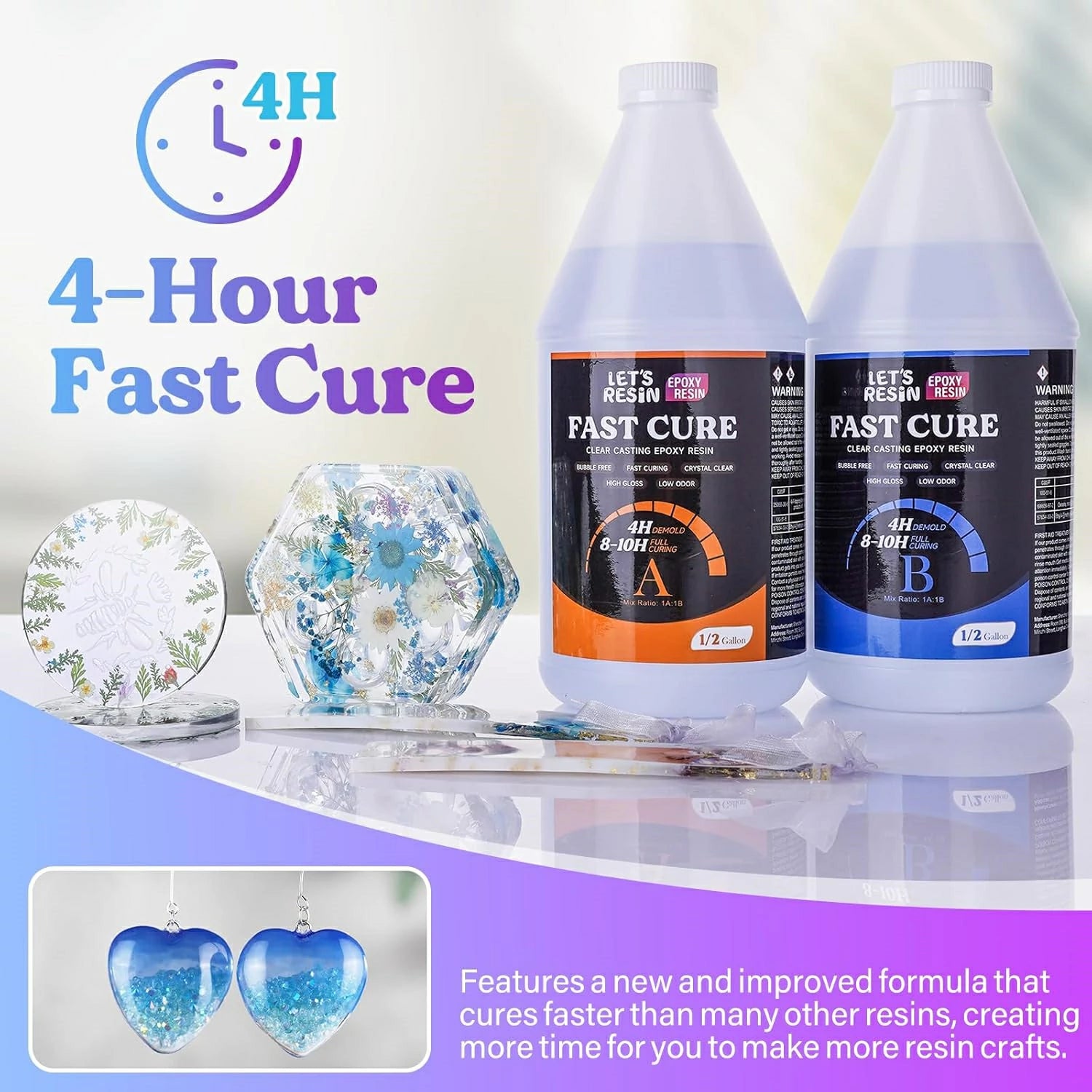 Fast Curing Resin Best Clear Casting Epoxy Resins - Demold in 4 Hours ...
