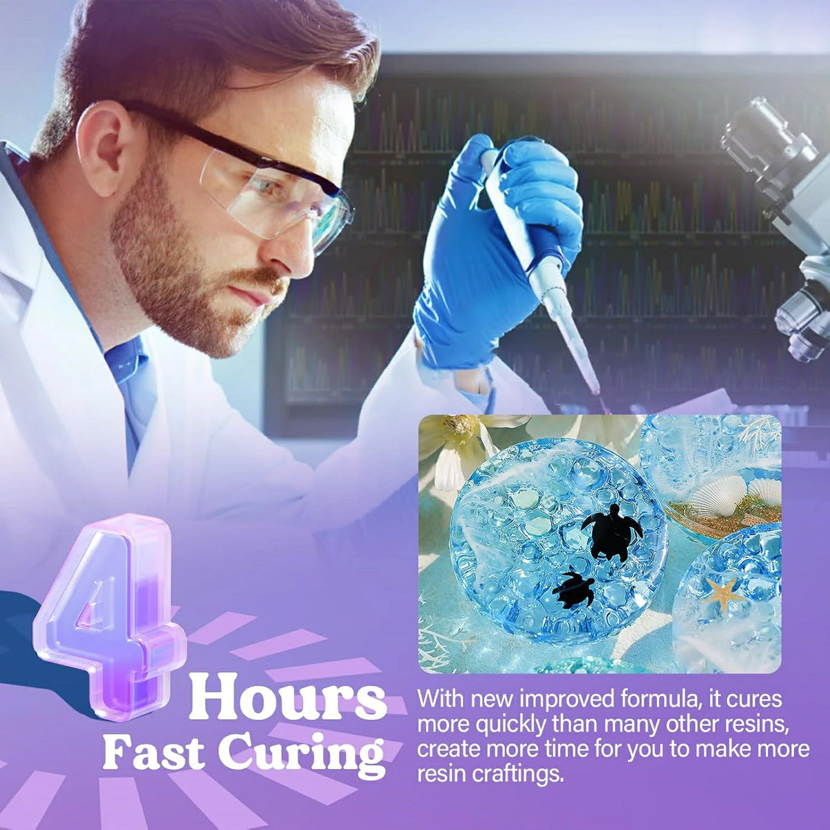 Curing Clear Fast Curing Resin Best Clear Casting Epoxy Resins - Demold in 4 Hours ...