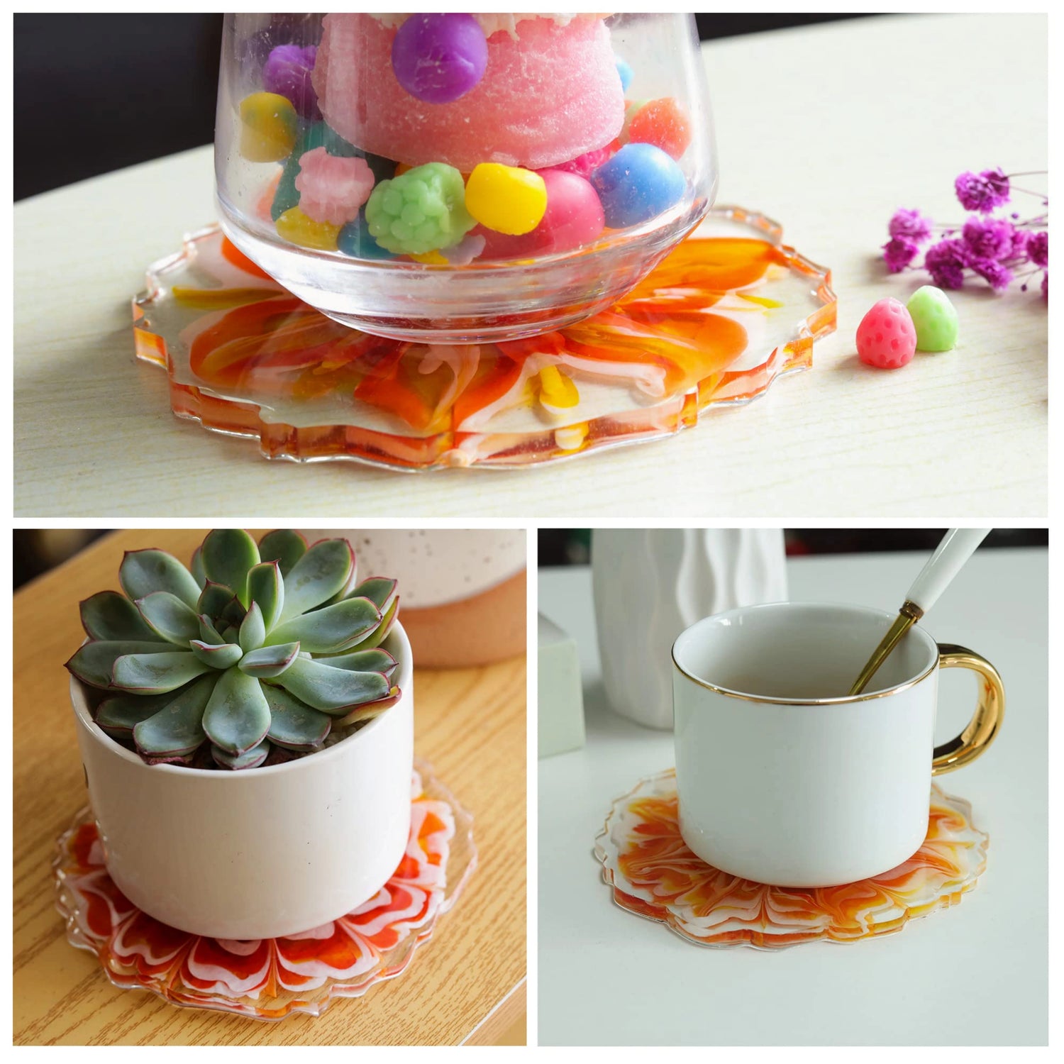 Geode Coaster Resin Molds