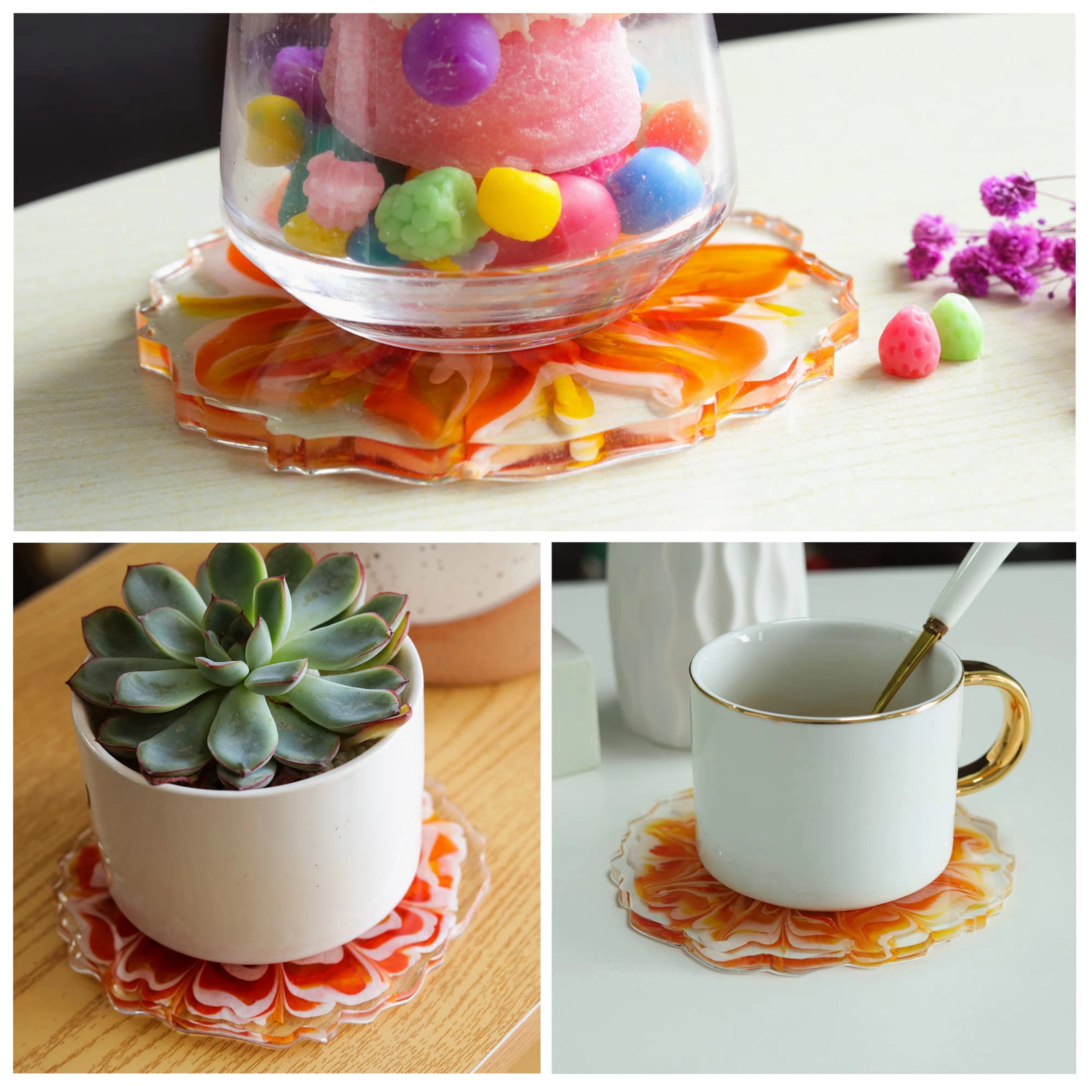 Geode Coaster Resin Molds