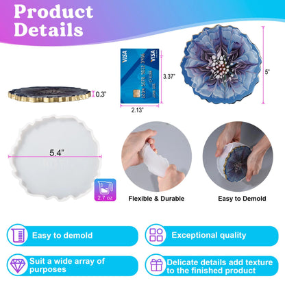 Geode Coaster Resin Molds