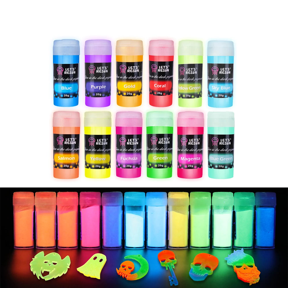 Glow in The Dark Mica Powder Set