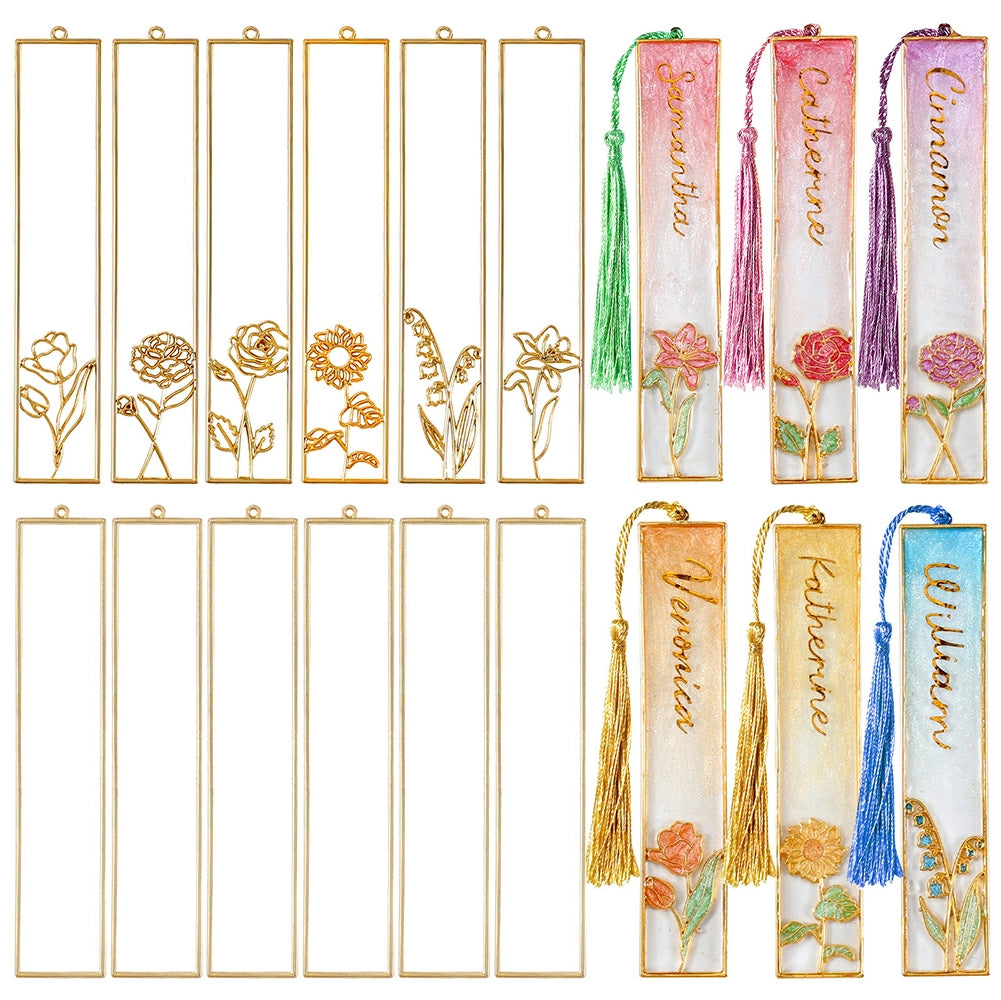 Gold Metal Bookmark Blanks for Resin Crafts
