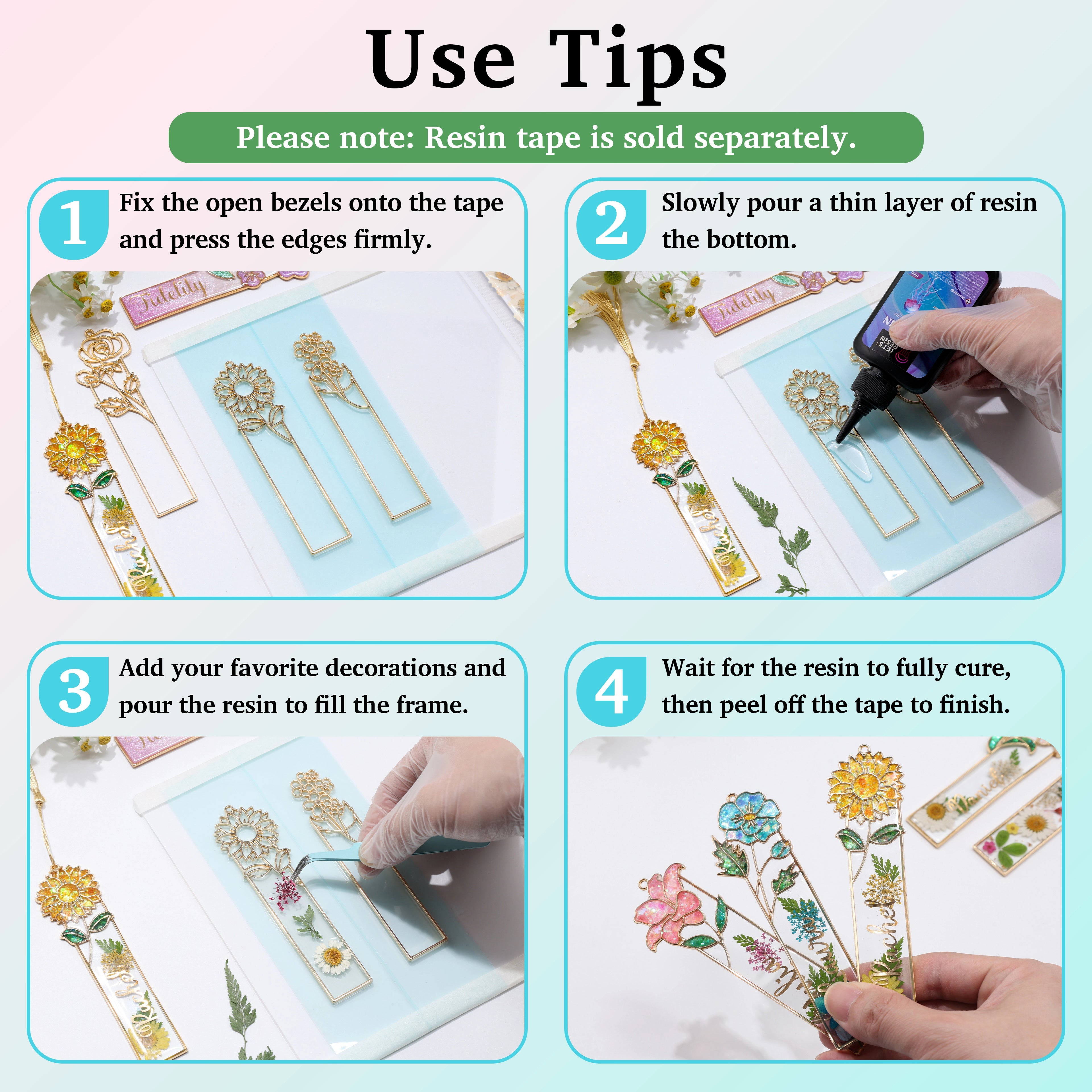 Gold Metal Bookmark Kit – BloomTop Series