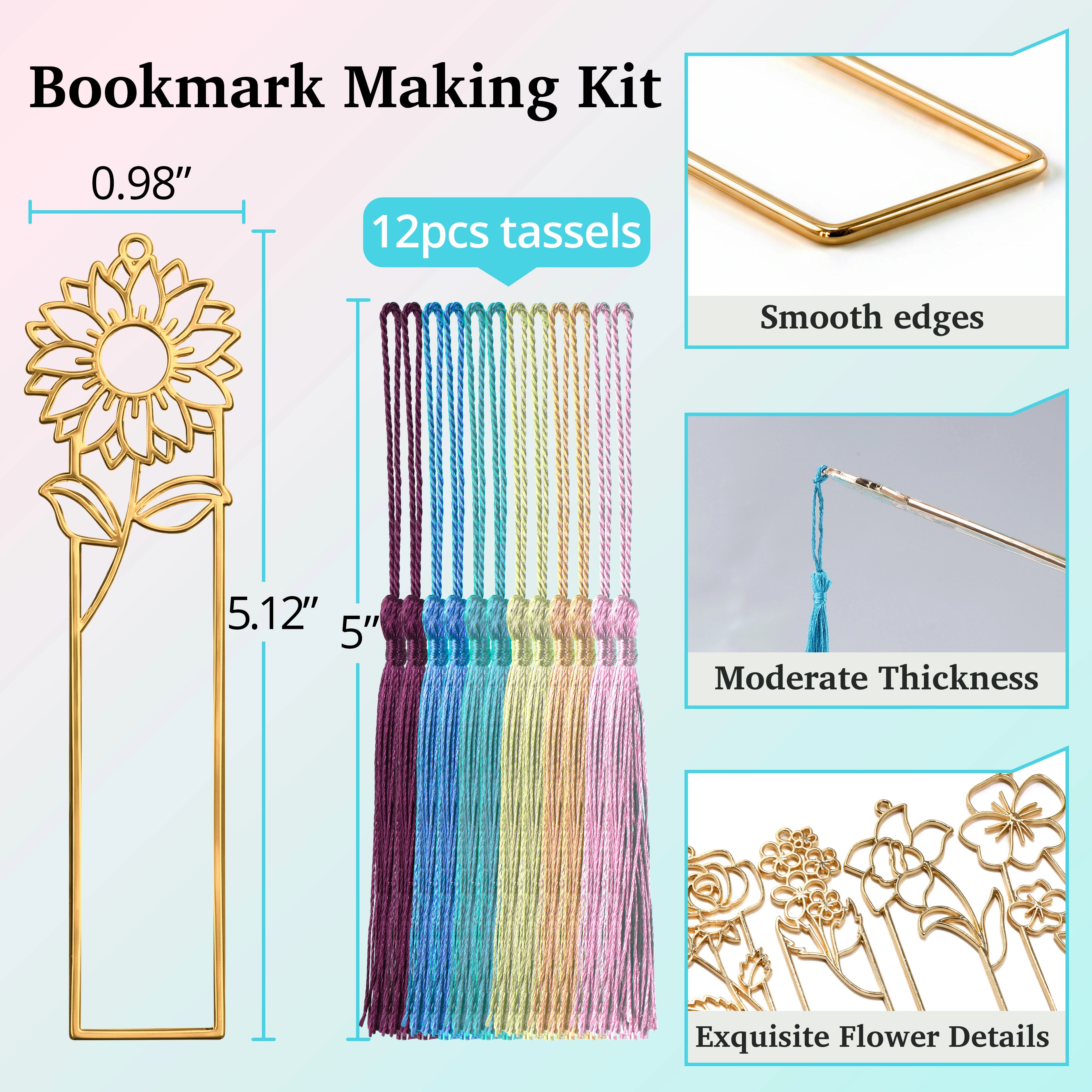 Gold Metal Bookmark Kit – BloomTop Series