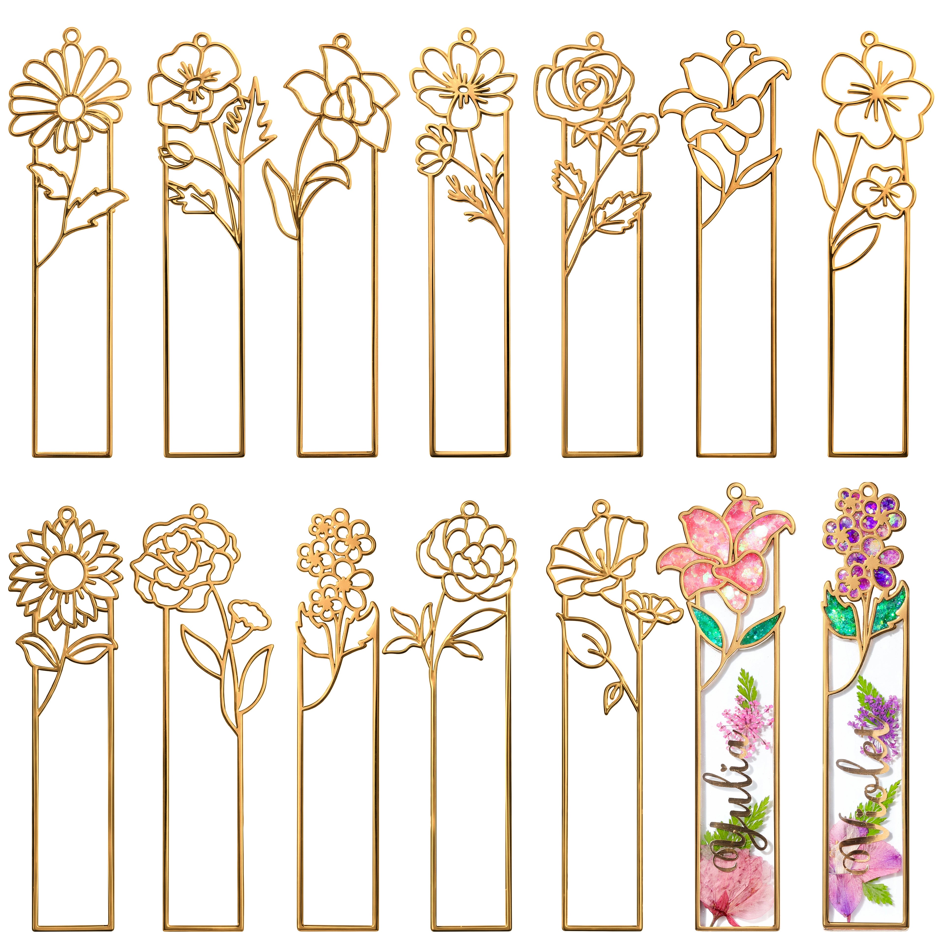 Gold Metal Bookmark Kit – BloomTop Series