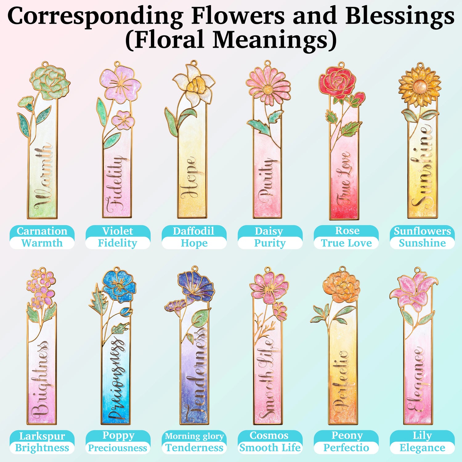Gold Metal Bookmark Kit – BloomTop Series