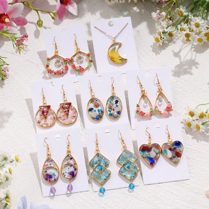 Gold Open Back Bezels – 172 Pcs Metal Resin Jewelry Making Kit