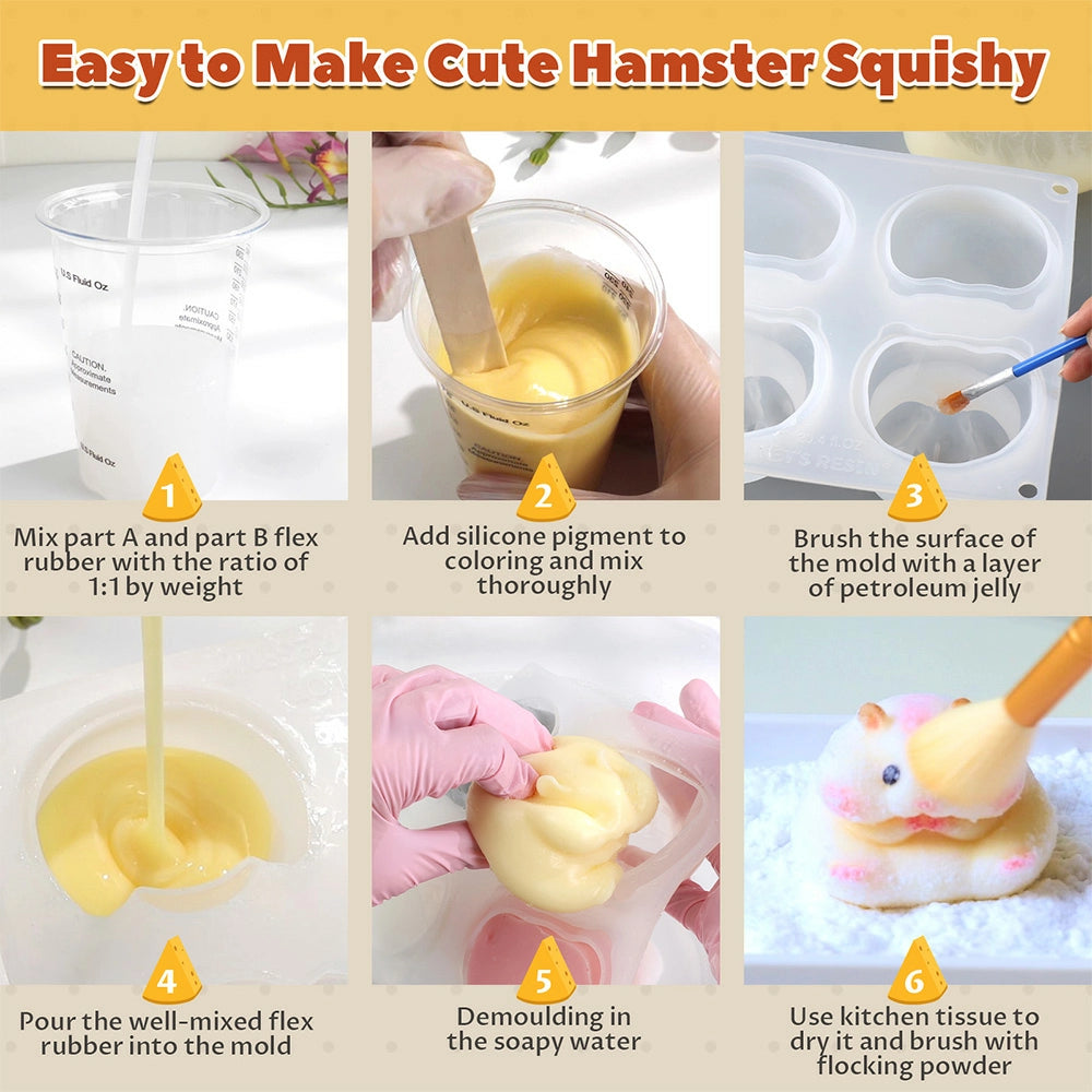 Hamster Squishy Molds For Squishy Silicone Rubber