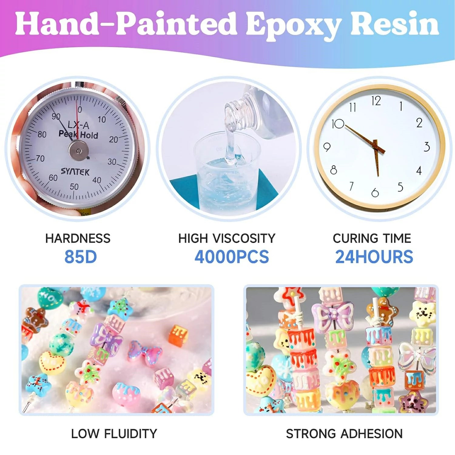 85D Hand-Painted Epoxy Resin