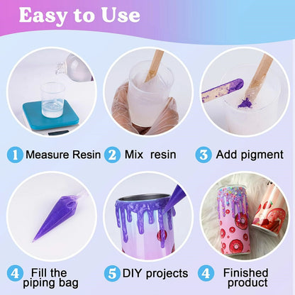 Hand-Painted Epoxy Resin For DIY Craft