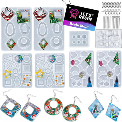 Resin for Jewelry Molds – DIY Earring Pendant Silicone Mold Kit