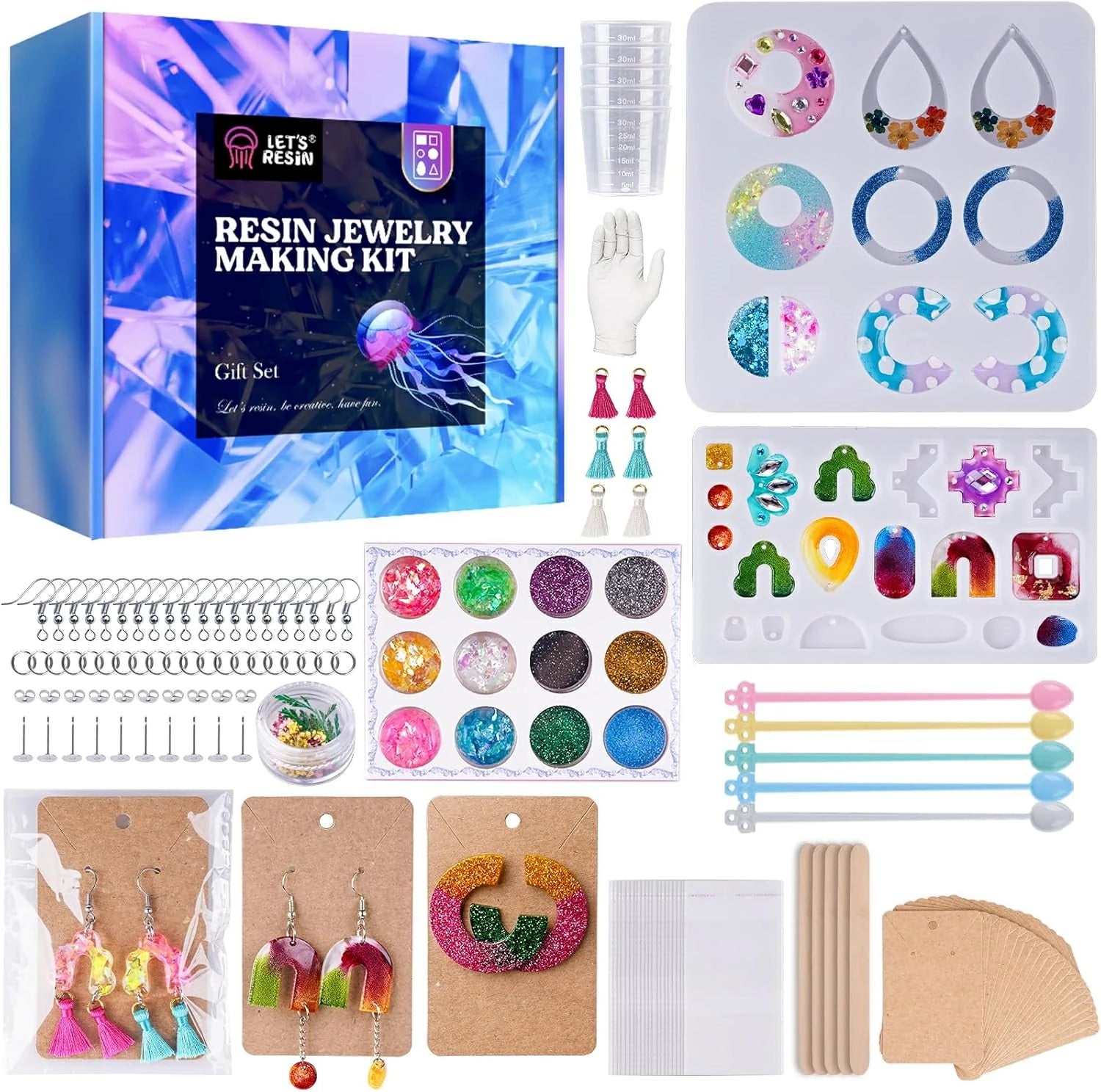 Epoxy Resin Jewelry Making Kit, Resin Kit for Beginners