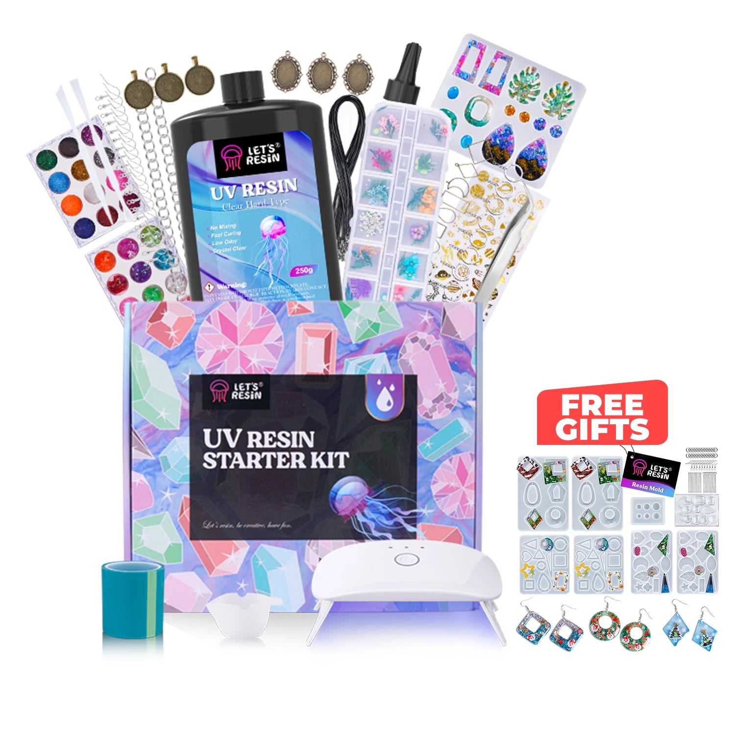 Jewelry &amp; Keychain UV Resin All-in-one Kit