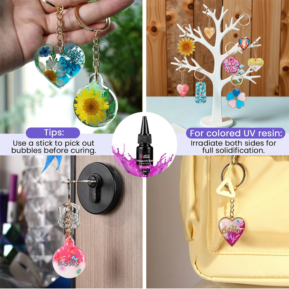 Keychain UV Resin All-in-one Kit