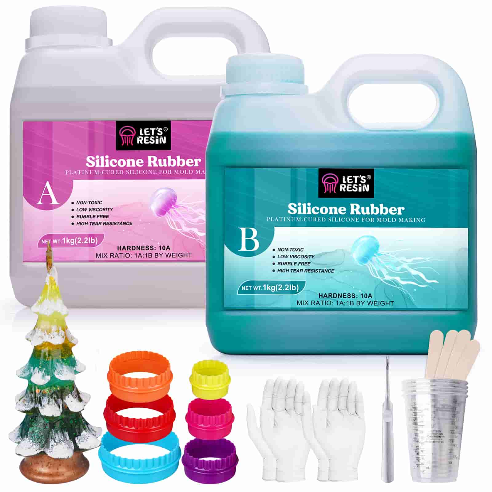 10A Liquid Silicone Rubber (Teal) - 2kg/70oz