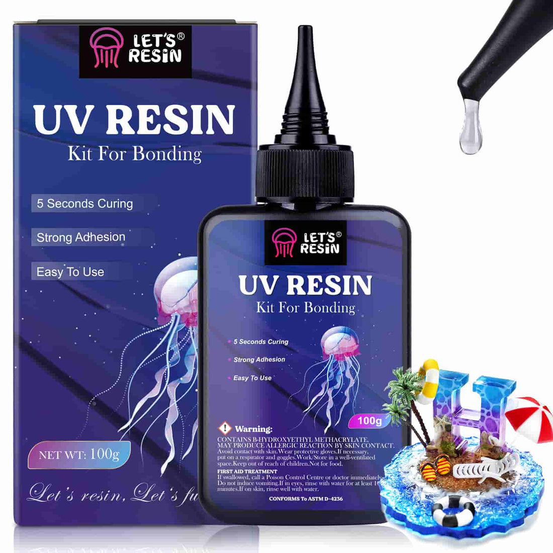 Clear UV Resin (Hard Type 2.0) - 2kg – Let's Resin