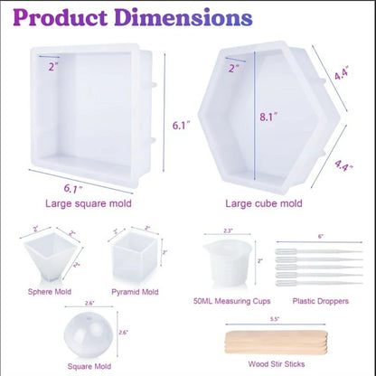 Cube Sphere Resin Molds