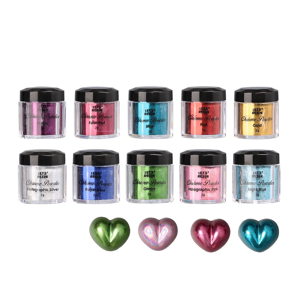 Metallic Mirror Chrome Powder Set