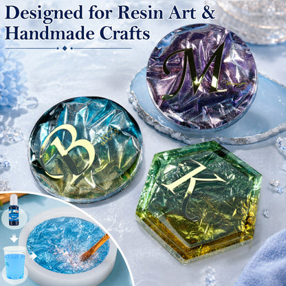 Different Craft effect with  Mirror White Opal Chameleon Flakes
