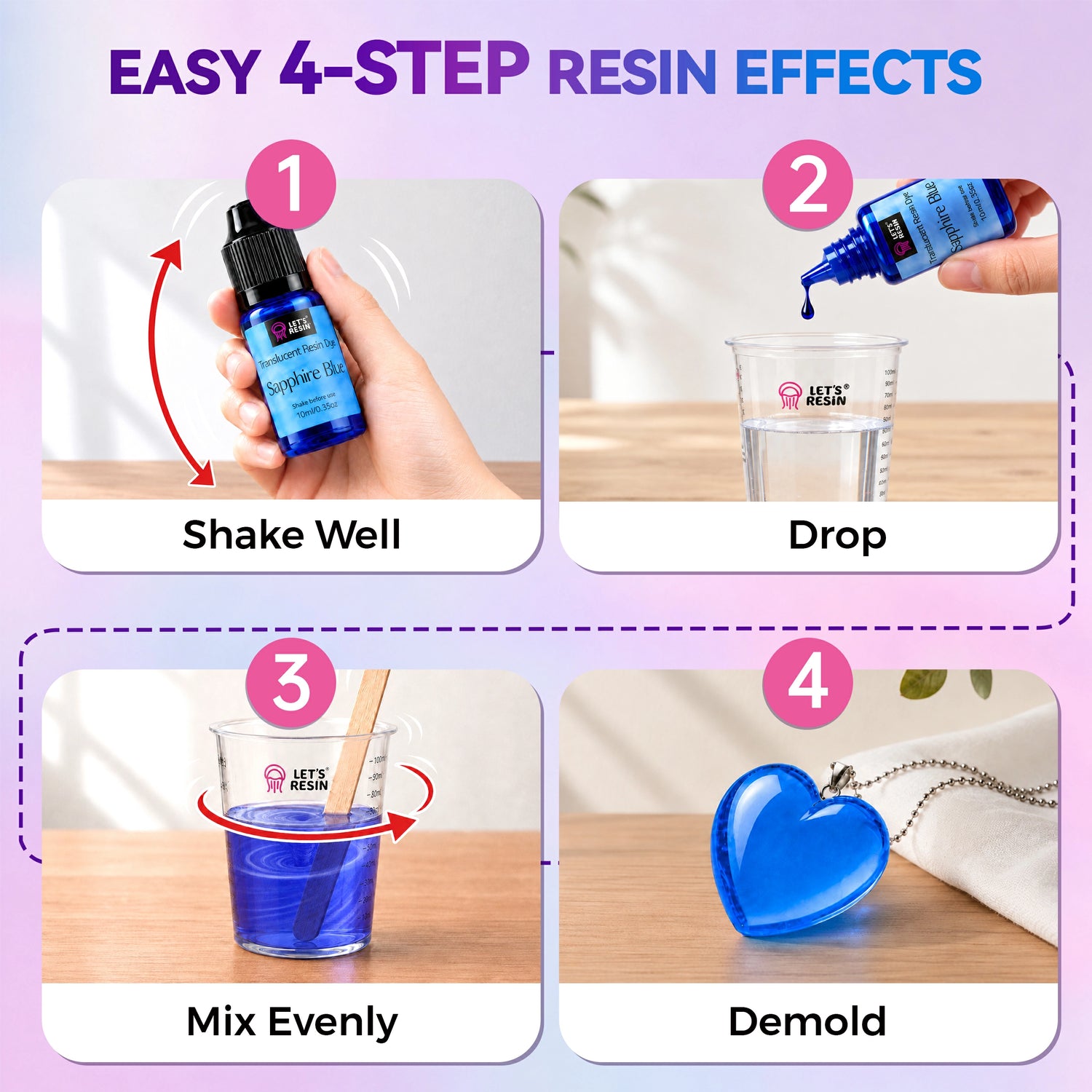 Multi-Effect Resin Dye Set - 36 Colors