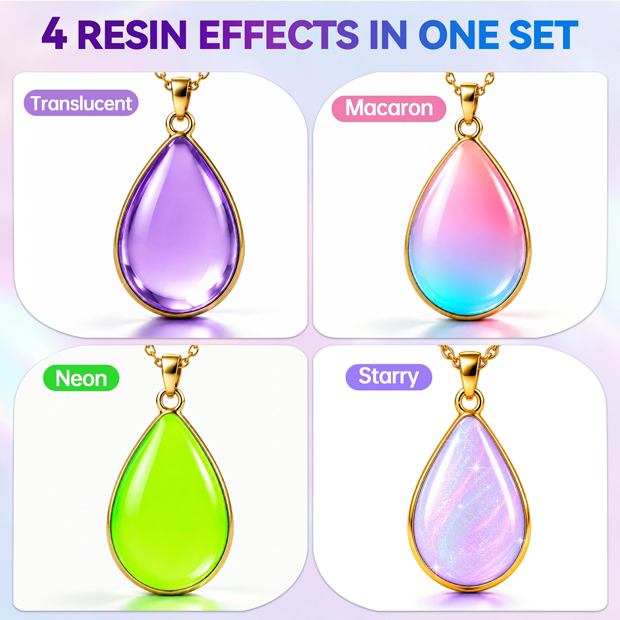 Multi-Effect Resin Dye Set - 36 Colors