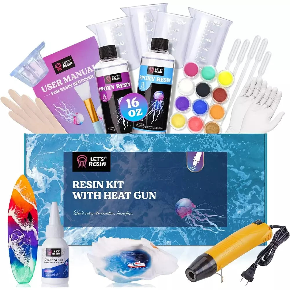 Ocean Wave Resin Kit for Beginner: Create stunning ocean art with ease ...