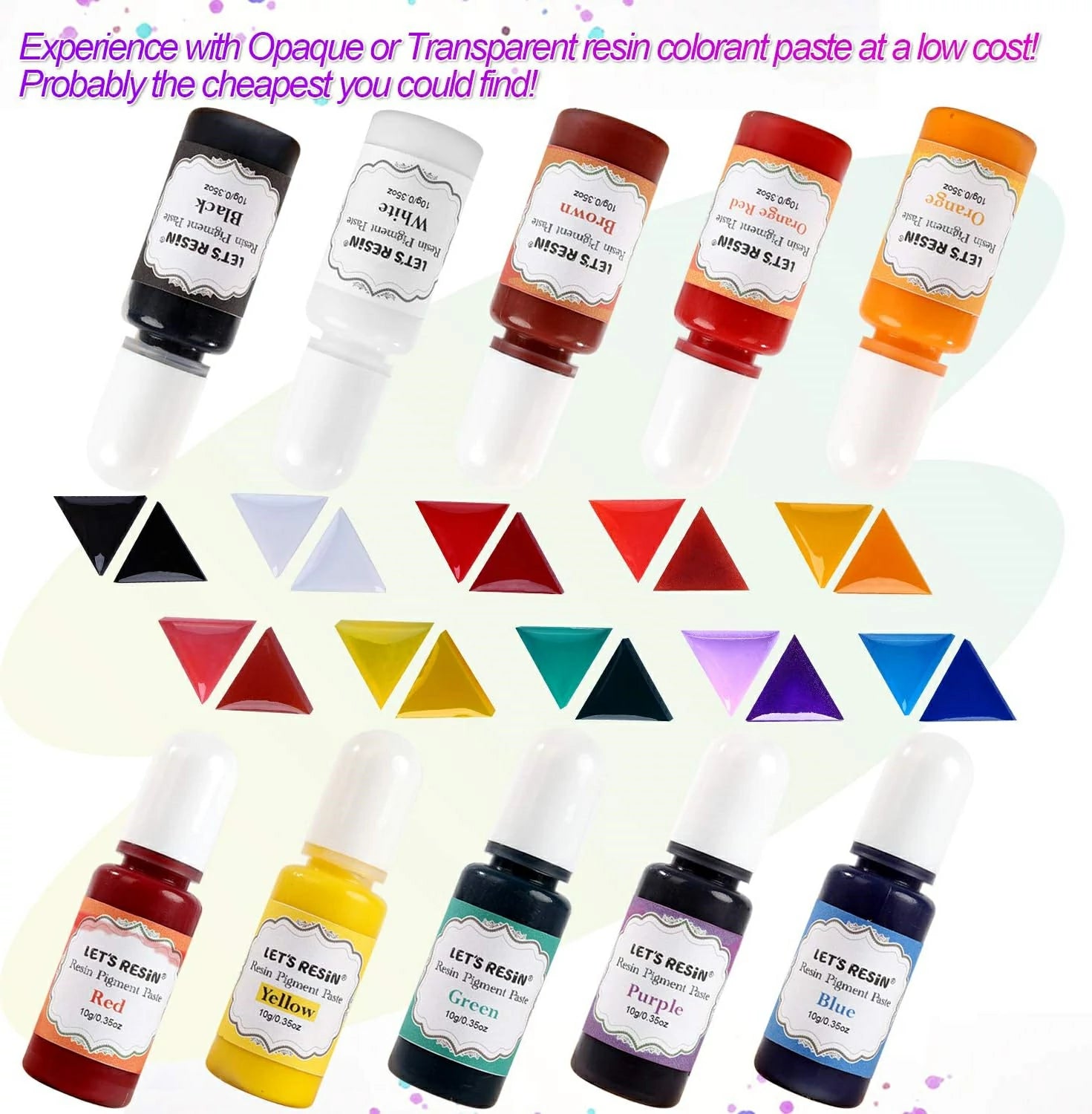 10 Colors Epoxy Resin Pigment Paste