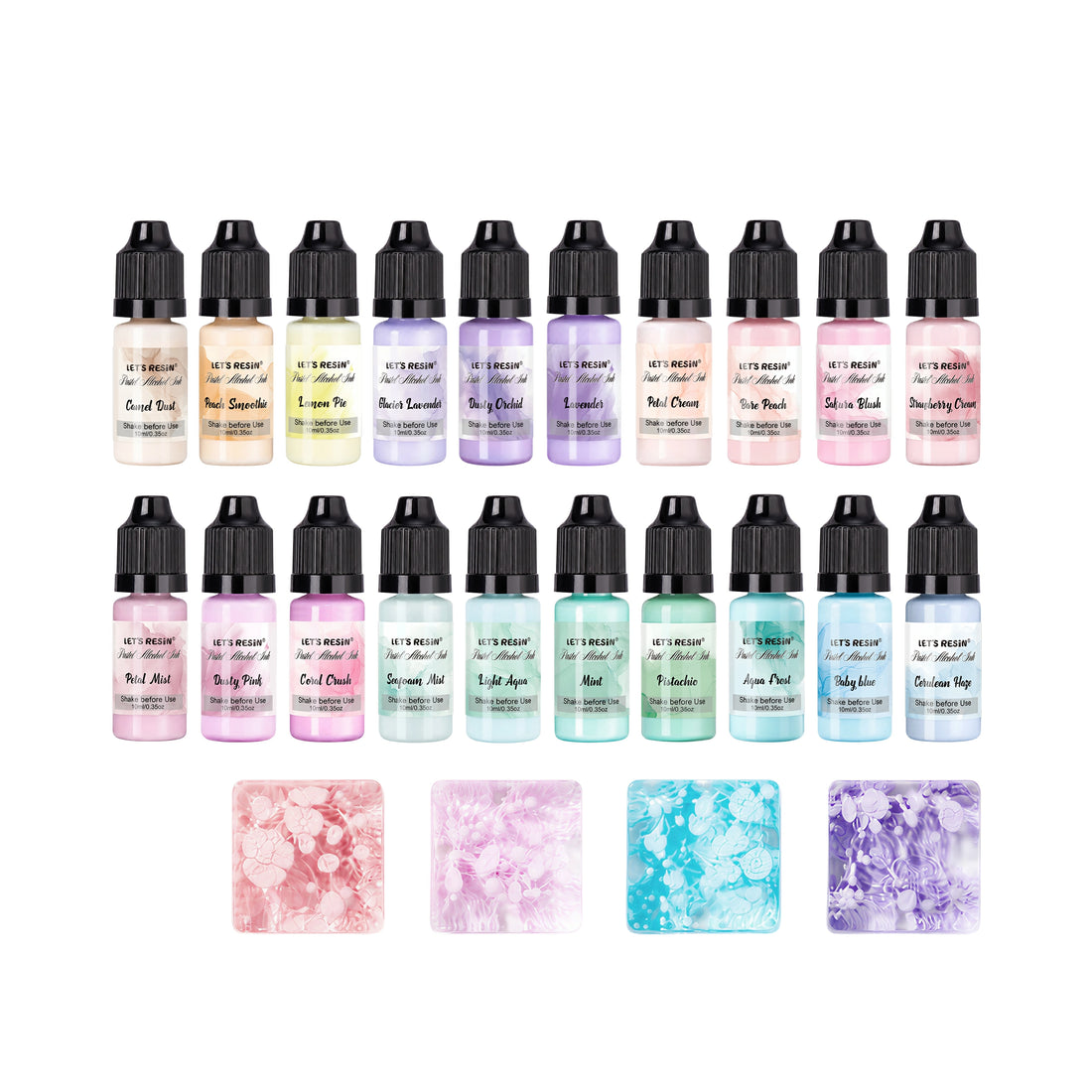 Pastel Alcohol Ink Set - 20 Colors