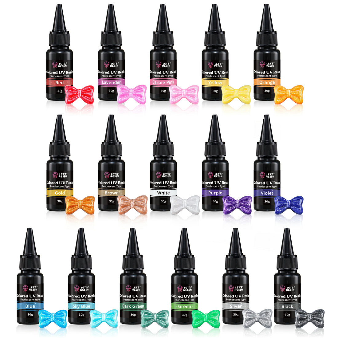 Multi-color Pearlescent UV Resin - 16 Colors