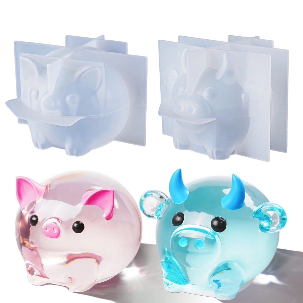 Pig &amp; Cow Resin Molds