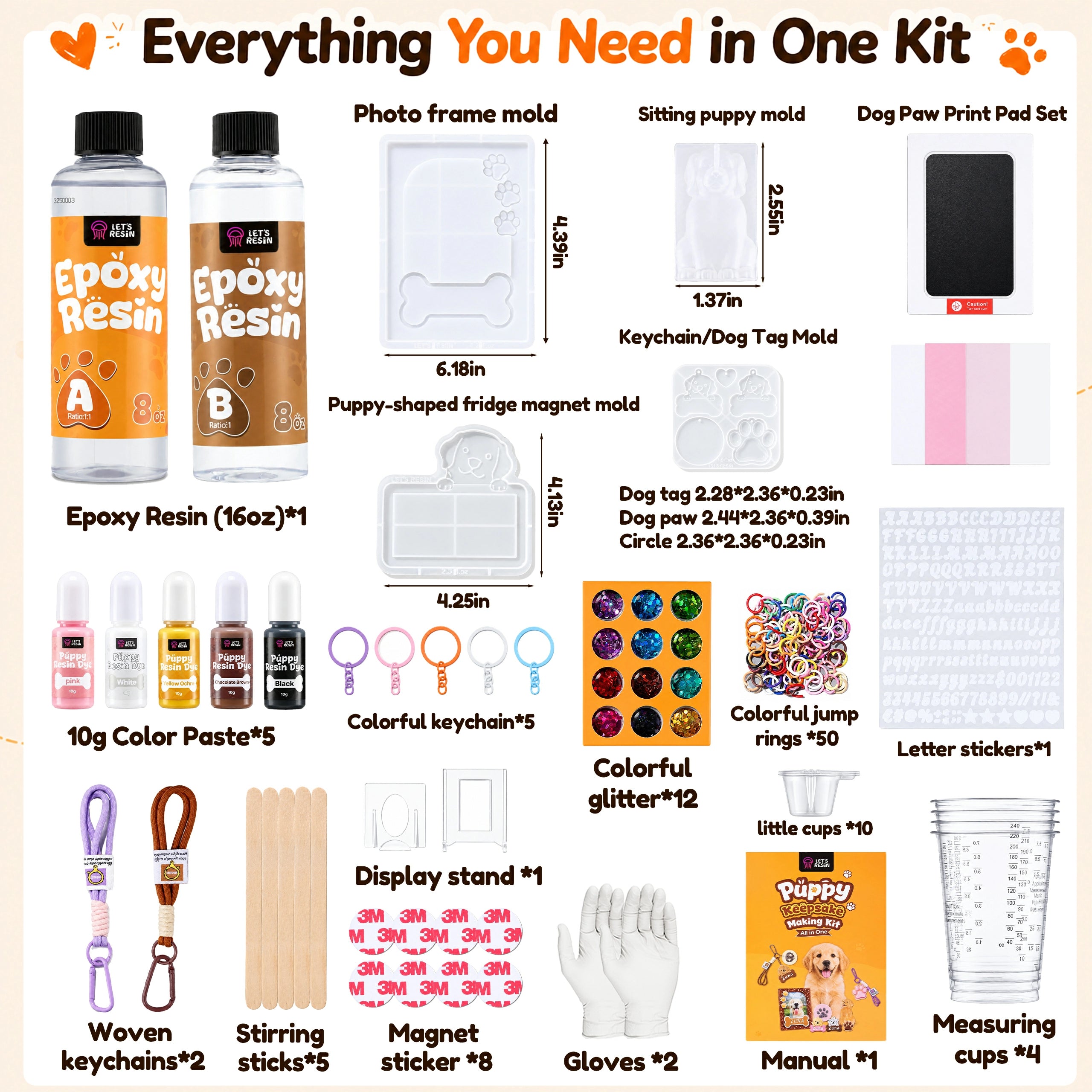Puppy Keepsake Making All-in-one Kit