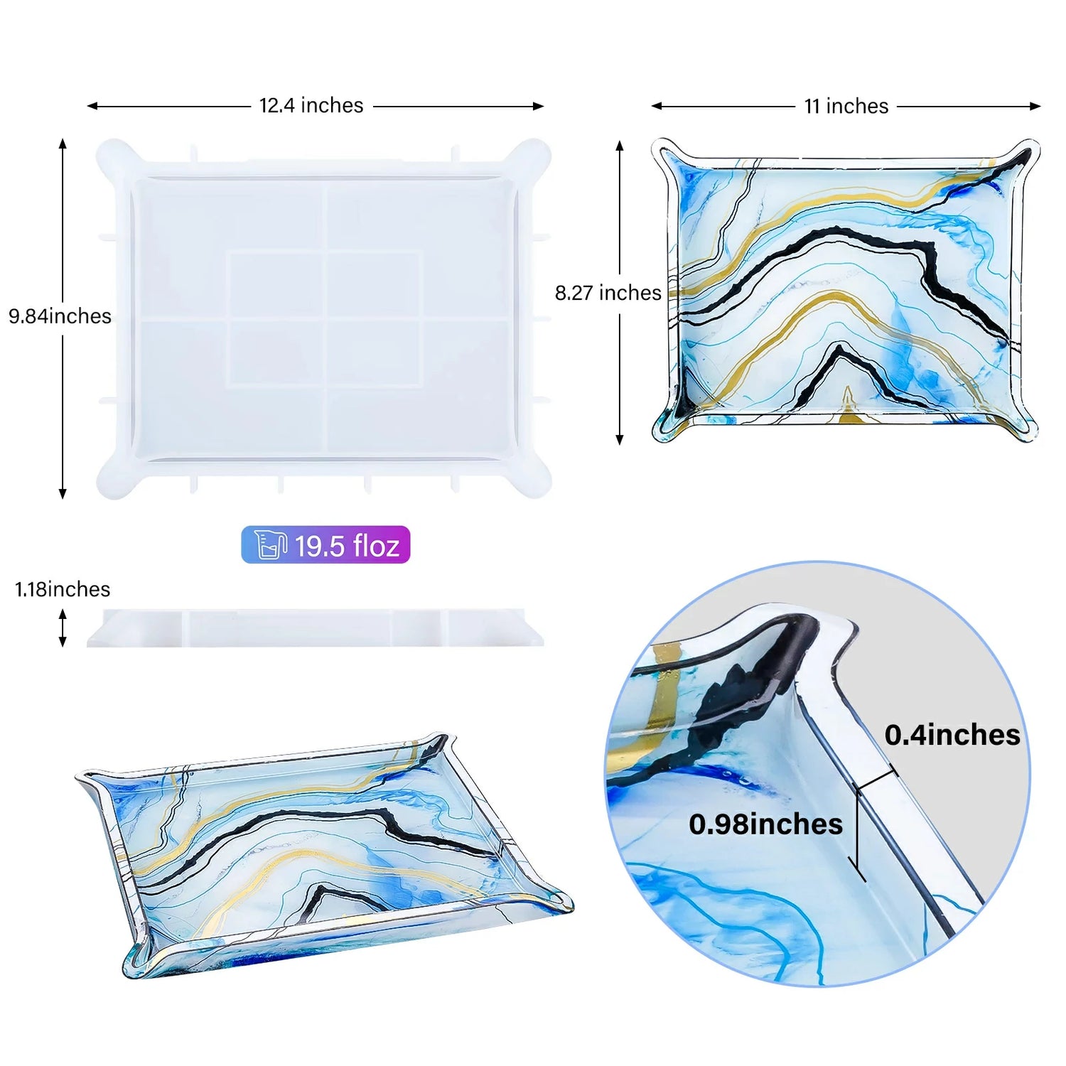 Epoxy Resin Molds for Serving Tray