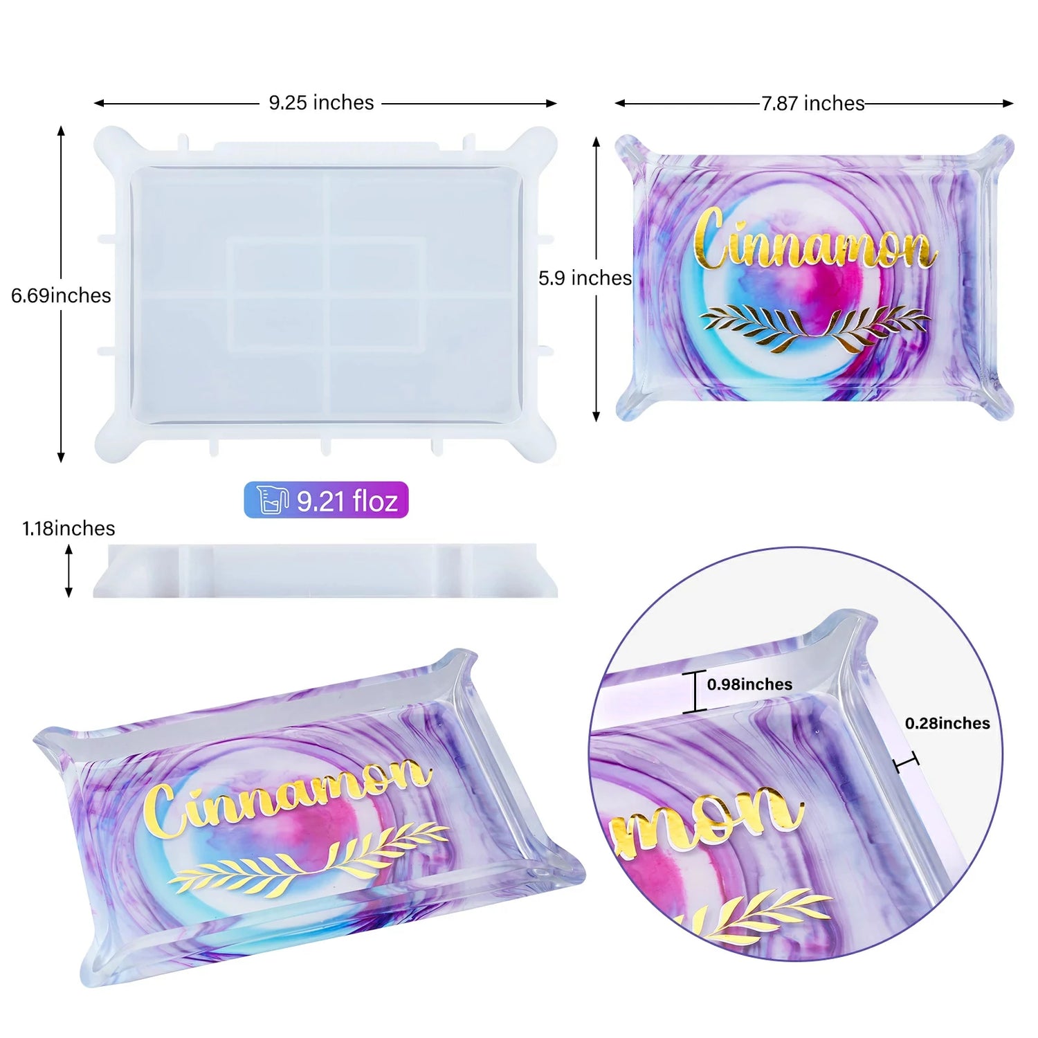 Small Rectangle Silicone Molds for Resin