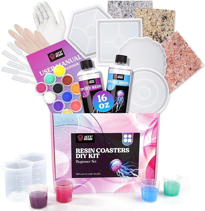 Coaster Epoxy Resin Kit for Beginners