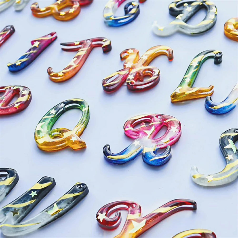 Letters Molds for Keychain Making