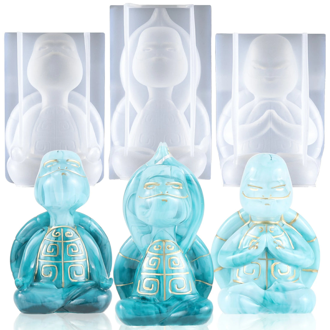 Sea Turtle Yoga Resin Molds