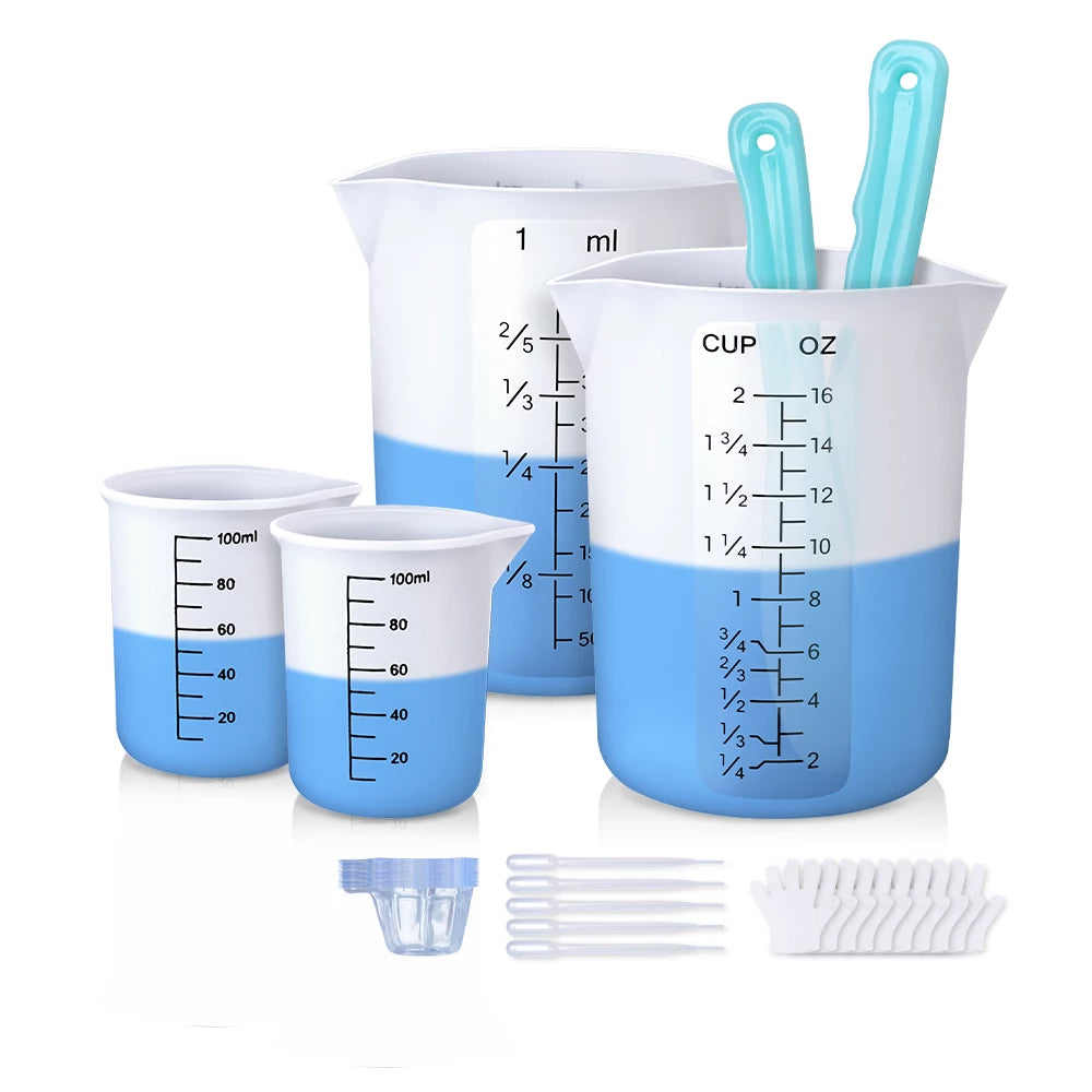 Silicone Measuring Cups - 450ml &amp; 100ml