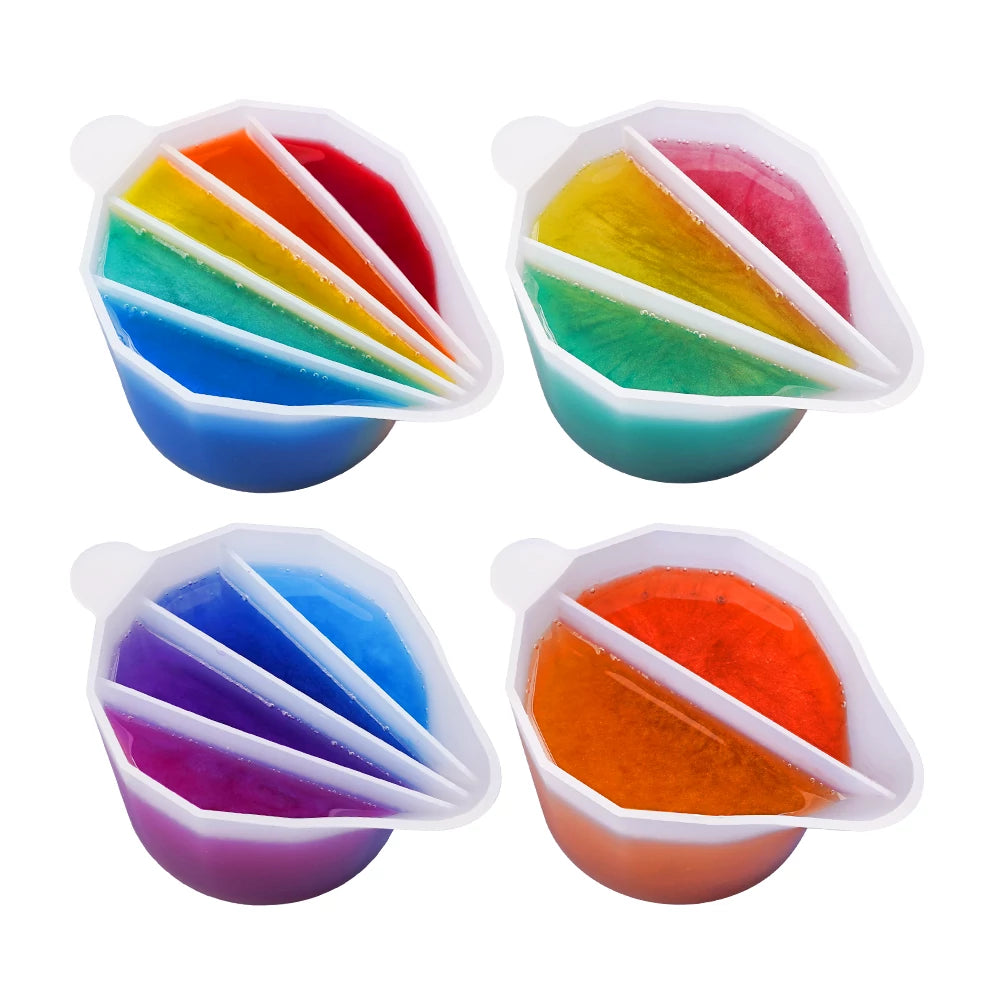 Multi-Chamber Split Cup Set for Resin & Paint Pouring