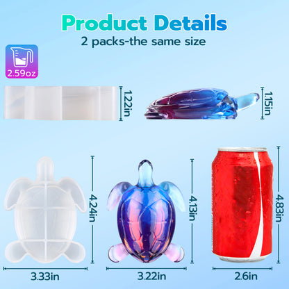 Small Sea Turtle Resin Molds