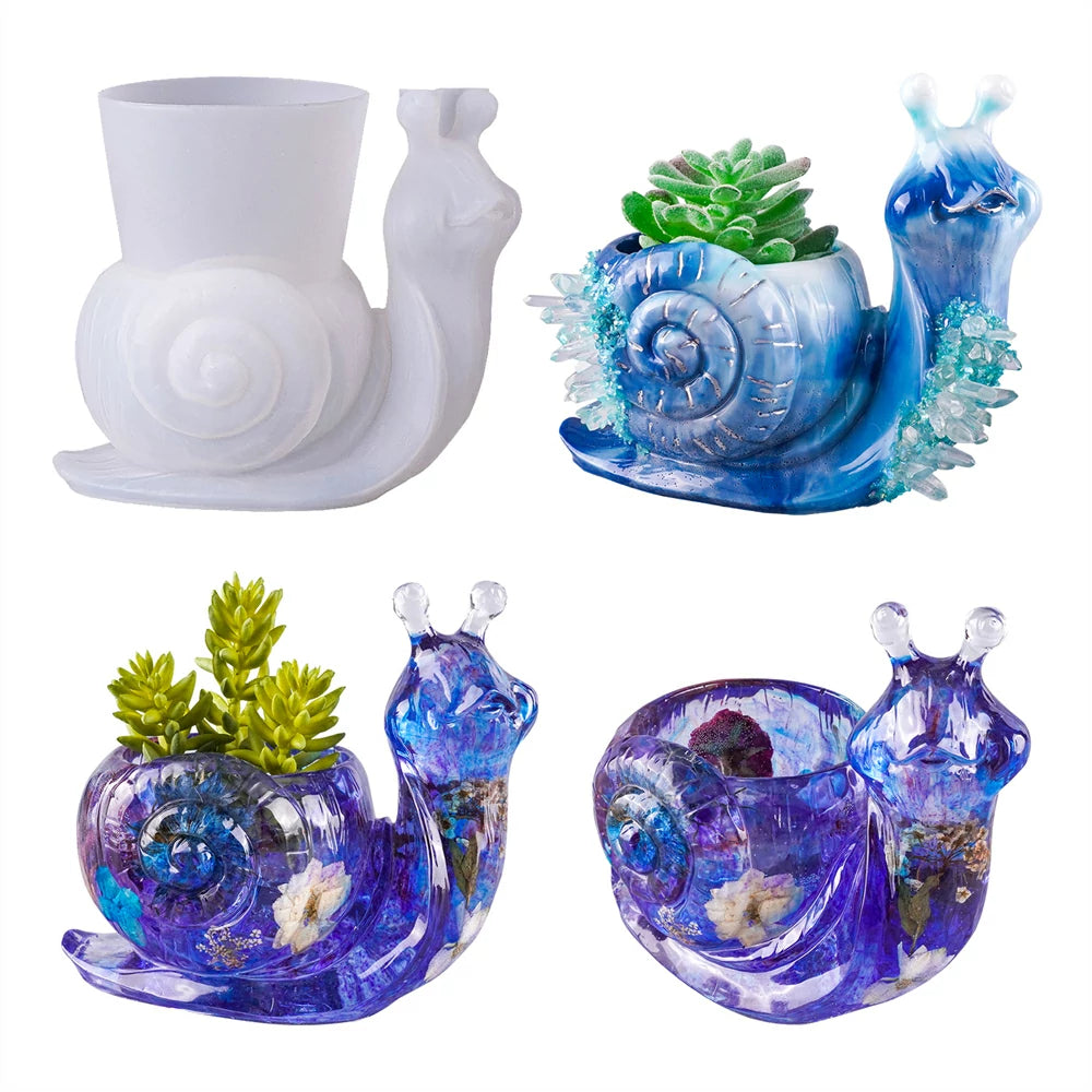 Snail Container Resin Mold