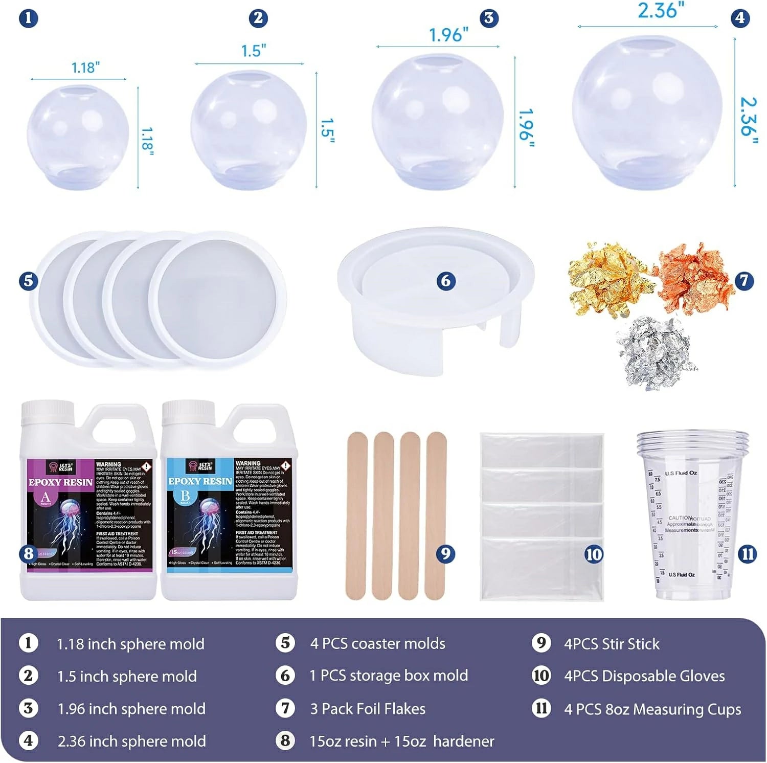 Best Sphere Mold Epoxy Resin Kit