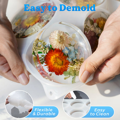 Extra Deep Square &amp; Round Coaster Resin Molds