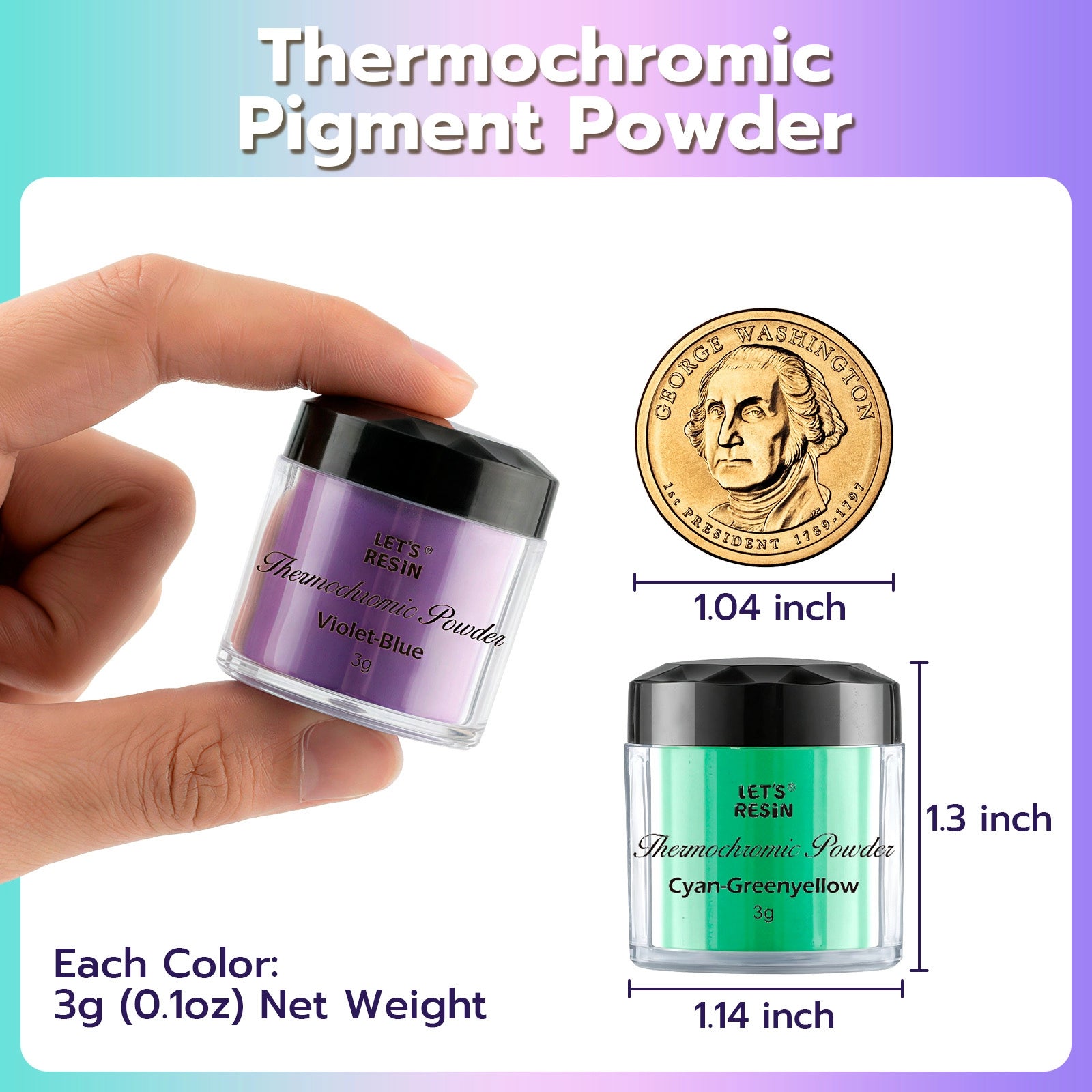 Thermochromic Mica Powder Set