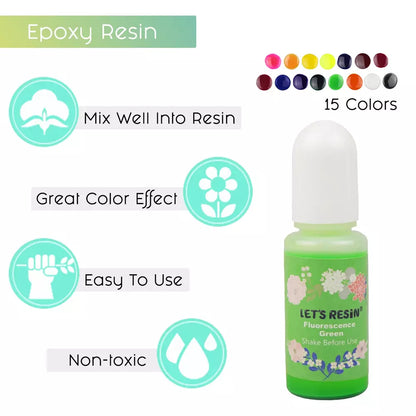 15 Color Translucent Epoxy Resin Pigment